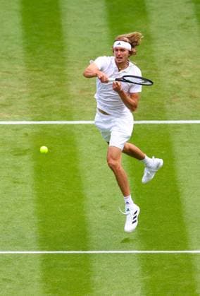 Mandatory Credit: Photo by Simon Dael Shutterstock (13995920at) Alexander Zverev during his first round match Wimbledon Tennis Championships, Day 4, The All England Lawn Tennis and Croquet Club, London, UK - 06 Jul 2023 Wimbledon Tennis Championships, Day 4, The All England Lawn Tennis and Croquet Club, London, UK - 06 Jul 2023  Copyright: xSimonxDael Shutterstockx 13995920at