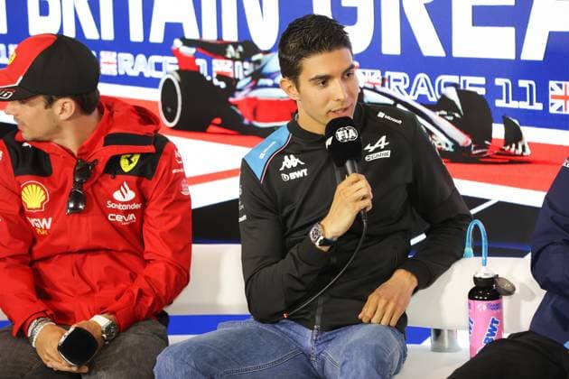 OCON Esteban (fra), Alpine F1 Team A522, portrait press conference, PK, Pressekonferenz during the 2023 Formula 1 Aramco British Grand Prix, 10th round of the 2023 Formula One World Championship, WM, Weltmeisterschaft from July 7 to 9, 2023 on the Silverstone Circuit, in Silverstone, United Kingdom - F1 - BRITISH GRAND PRIX 2023 DPPI Panoramic  00123024_AV6_0959 