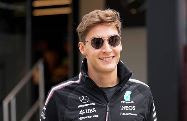 Mandatory Credit: Photo by Dave Shopland Shutterstock (13998246q) Mercedes Driver Great Britain s George Russell Formula 1 Aramco British Grand Prix, Practice Day, Formula 1, Silverstone Circuit, Northamptonshire, UK - 06 Jul 2023 Formula 1 Aramco British Grand Prix, Practice Day, Formula 1, Silverstone Circuit, Northamptonshire, UK - 06 Jul 2023  Copyright: xDavexShopland Shutterstockx 13998246q