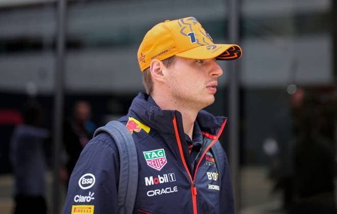 Mandatory Credit: Photo by Dave Shopland Shutterstock (13998246af) Red Bull Driver Max Verstappen Formula 1 Aramco British Grand Prix, Practice Day, Formula 1, Silverstone Circuit, Northamptonshire, UK - 06 Jul 2023 Formula 1 Aramco British Grand Prix, Practice Day, Formula 1, Silverstone Circuit, Northamptonshire, UK - 06 Jul 2023  Copyright: xDavexShopland Shutterstockx 13998246af
