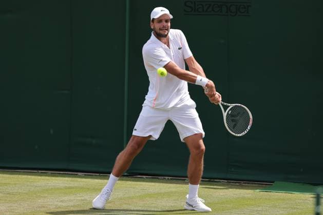 2023 Wimbledon Tournament LONDRES, LO - 06.07.2023: 2023 WIMBLEDON TOURNAMENT - Grégoire Barrère (FRA) during the 2023 Wimbledon Tournament held in London, England. (Photo: Andre Chaco Fotoarena) x2397953x  AndrexChaco