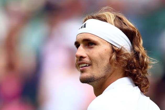 Mandatory Credit: Photo by Simon Dael Shutterstock (13995920bb) Alexander Zverev during his first round match Wimbledon Tennis Championships, Day 4, The All England Lawn Tennis and Croquet Club, London, UK - 06 Jul 2023 Wimbledon Tennis Championships, Day 4, The All England Lawn Tennis and Croquet Club, London, UK - 06 Jul 2023  Copyright: xSimonxDael Shutterstockx 13995920bb