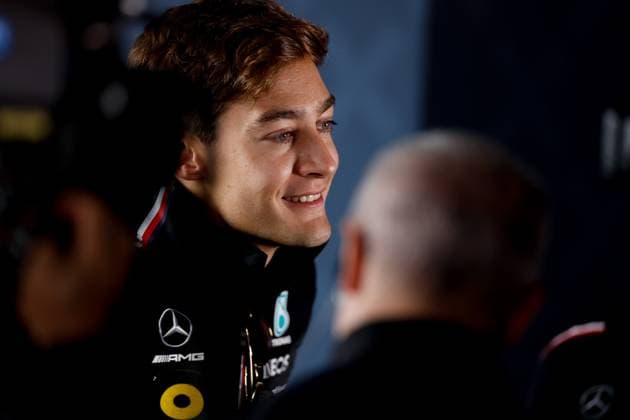 63 George Russell GBR, Mercedes AMG Petronas F1 Team , F1 Grand Prix of Great Britain at Silverstone Circuit on July 6, 2023 in Silverstone, Great Britain Photo by HOCH ZWEI Silverstone Great Britain