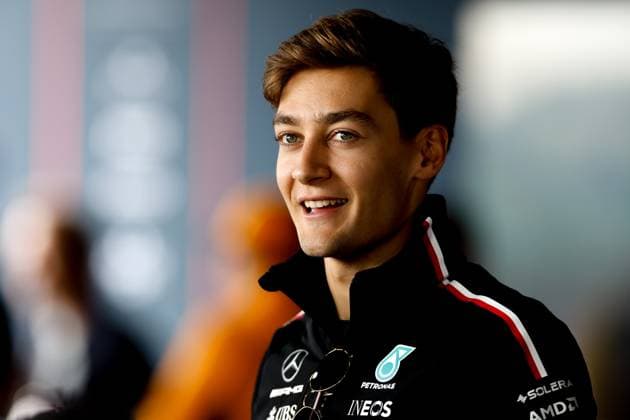 63 George Russell GBR, Mercedes AMG Petronas F1 Team , F1 Grand Prix of Great Britain at Silverstone Circuit on July 6, 2023 in Silverstone, Great Britain Photo by HOCH ZWEI Silverstone Great Britain