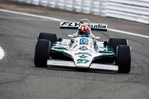 Williams FW07 during the 2023 Formula 1 Aramco British Grand Prix, 10th round of the 2023 Formula One World Championship, WM, Weltmeisterschaft from July 7 to 9, 2023 on the Silverstone Circuit, in Silverstone, United Kingdom - F1 - BRITISH GRAND PRIX 2023 DPPI Panoramic  00123024__R3_4827 
