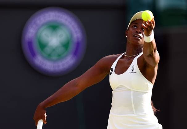 Mandatory Credit: Photo by Simon Dael Shutterstock (13995920en) Sloane Stephens during her second round match Wimbledon Tennis Championships, Day 4, The All England Lawn Tennis and Croquet Club, London, UK - 06 Jul 2023 Wimbledon Tennis Championships, Day 4, The All England Lawn Tennis and Croquet Club, London, UK - 06 Jul 2023  Copyright: xSimonxDael Shutterstockx 13995920en