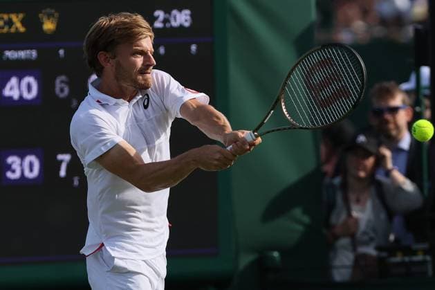 The Championships Wimbledon 2023- DAY 4- 06 07 2023 Great Britain, London, All England Lawn Tennis Club, The Championships Wimbledon 2023 - DAY 4- 06 07 2023 Belgian player David Goffin (BEL) leaves the court after he lost his second round against Tomas Barrios Vera (CHI) in London , All England Lawn Tennis Club at The Championships Wimbledon 2023 LONDON GREAT BRITAIN  Copyright: xMélaniexJeusettex