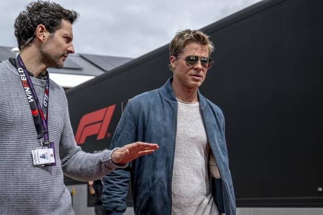 Formula 1, British GP at Silverstone, filming for Hollywood movie APEX with Brad Pitt