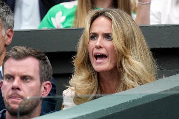 Mandatory Credit: Photo by Dave Shopland Shutterstock (13995918cq) Kim Murray watching the action on Centre Court Wimbledon Tennis Championships, Day 4, The All England Lawn Tennis and Croquet Club, London, UK - 06 Jul 2023 Wimbledon Tennis Championships, Day 4, The All England Lawn Tennis and Croquet Club, London, UK - 06 Jul 2023  Copyright: xDavexShopland Shutterstockx 13995918cq