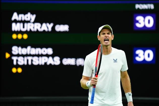 Tennis, Wimbledon, Day 4, Andy Murray - Stefanos Tsitsipas
