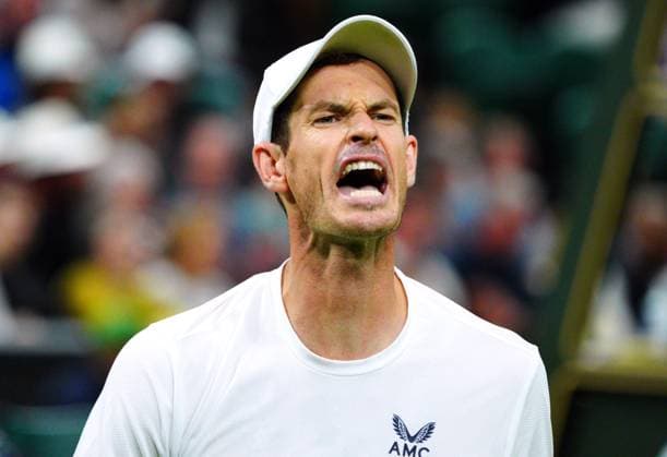 Mandatory Credit: Photo by Javier Garcia Shutterstock (13995919kx) Andy Murray reacts during his second round match Wimbledon Tennis Championships, Day 4, The All England Lawn Tennis and Croquet Club, London, UK - 06 Jul 2023 Wimbledon Tennis Championships, Day 4, The All England Lawn Tennis and Croquet Club, London, UK - 06 Jul 2023  Copyright: xJavierxGarcia Shutterstockx 13995919kx