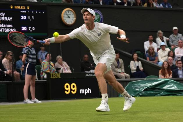 2023 Wimbledon Tournament LONDRES, LO - 06.07.2023: 2023 WIMBLEDON TOURNAMENT - Andy Murray (GBR) during the 2023 Wimbledon Tournament held in London, England. (Photo: Andre Chaco Fotoarena) x2398119x  AndrexChaco