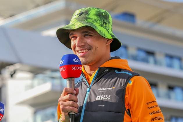 FORMULA 1 ARAMCO BRITISH GRAND PRIX 2023, 06 07 2023 Lando Norris 4 (GBR), McLaren MCL60 sky sports media day interview during the FORMULA 1 ARAMCO BRITISH GRAND PRIX 2023 at Silverstone Circuit, Silverstone, United Kingdom on 6 July 2023 Editorial Use Only Copyright: xPhilxDuncanx ESM-0742-0016