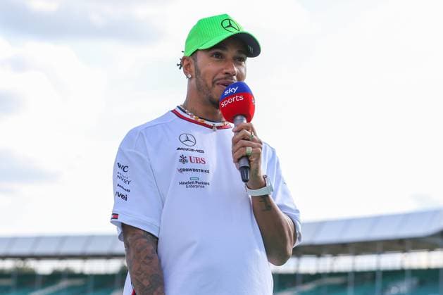 FORMULA 1 ARAMCO BRITISH GRAND PRIX 2023, 06 07 2023 Lewis Hamilton 44 (GBR), Mercedes AMG Petronas W14 sky sports media day interview during the FORMULA 1 ARAMCO BRITISH GRAND PRIX 2023 at Silverstone Circuit, Silverstone, United Kingdom on 6 July 2023 Editorial Use Only Copyright: xPhilxDuncanx ESM-0742-0026