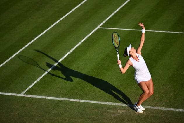 Wimbledon Championships Day 4 Belinda Bencic (SUI) plays her second round match at the 2023 Wimbledon Championships at the AELTC in London, UK, on July 6, 2023. Photo by Corinne Dubreuil ABACAPRESS.COM London United Kingdom  Copyright: xDubreuilxCorinne ABACAx 859826_037 DubreuilxCorinne ABACAx 859826_037