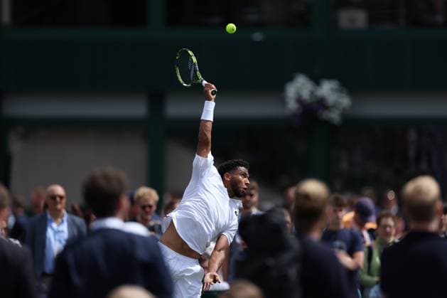 Arthur Fils (Fra) during the 2023 Wimbledon Championships on July 6, 2023 at All England Lawn Tennis & Croquet Club in Wimbledon, England  Copyright: xAntoinexCouvercelle DPPI IPAxSpox xIPAxSportx 0 IPA_IPA39090920