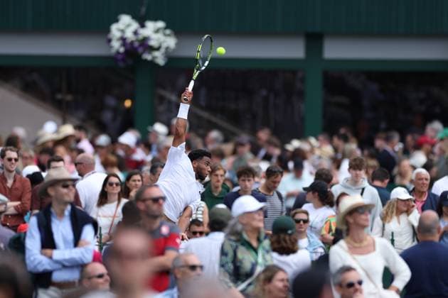 Arthur Fils (Fra) during the 2023 Wimbledon Championships on July 6, 2023 at All England Lawn Tennis & Croquet Club in Wimbledon, England  Copyright: xAntoinexCouvercelle DPPI IPAxSpox xIPAxSportx 0 IPA_IPA39090922