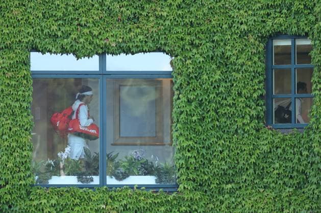Stefanos Tsitsipas (Gre) with Andy Murray (GB) during the 2023 Wimbledon Championships on July 6, 2023 at All England Lawn Tennis & Croquet Club in Wimbledon, England  Copyright: xAntoinexCouvercelle DPPI IPAxSpox xIPAxSportx 0 IPA_IPA39091043