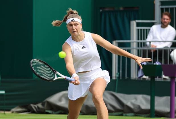 TENNIS - Wimbledon 2023 LONDON,ENGLAND,07.JUL.23 - TENNIS - WTA, Tennis Damen World Tour, Wimbledon, Grand Slam. Image shows Karolina Muchova (CZE).  GEPAxpictures xAlanxGrieves