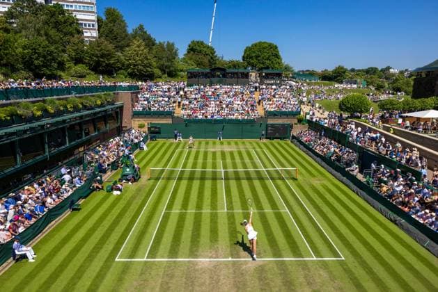 Mandatory Credit: Photo by Simon Dael Shutterstock (13995929x) Marta Kostyuk and Paula Badosa during their second round match Wimbledon Tennis Championships, Day 5, The All England Lawn Tennis and Croquet Club, London, UK - 07 Jul 2023 Wimbledon Tennis Championships, Day 5, The All England Lawn Tennis and Croquet Club, London, UK - 07 Jul 2023  Copyright: xSimonxDael Shutterstockx 13995929x