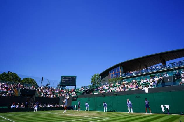 Mandatory Credit: Photo by Javier Garcia Shutterstock (13995928v) Holger Rune during his second round match Wimbledon Tennis Championships, Day 5, The All England Lawn Tennis and Croquet Club, London, UK - 07 Jul 2023 Wimbledon Tennis Championships, Day 5, The All England Lawn Tennis and Croquet Club, London, UK - 07 Jul 2023  Copyright: xJavierxGarcia Shutterstockx 13995928v