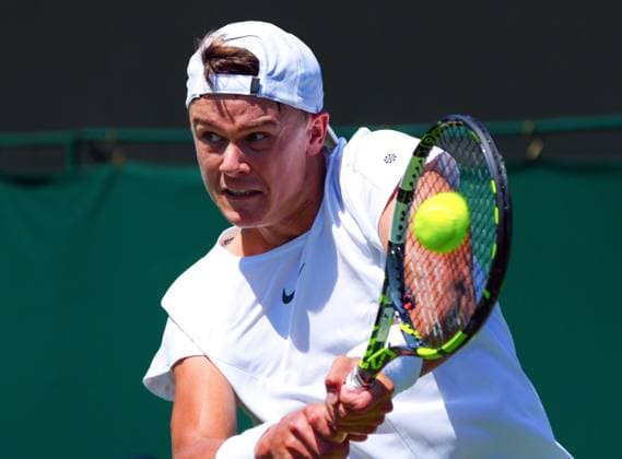 Mandatory Credit: Photo by Javier Garcia Shutterstock (13995928w) Holger Rune during his second round match Wimbledon Tennis Championships, Day 5, The All England Lawn Tennis and Croquet Club, London, UK - 07 Jul 2023 Wimbledon Tennis Championships, Day 5, The All England Lawn Tennis and Croquet Club, London, UK - 07 Jul 2023  Copyright: xJavierxGarcia Shutterstockx 13995928w