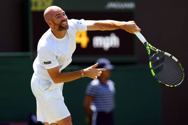 Mandatory Credit: Photo by Simon Dael Shutterstock (13995929aw) Adrian Mannarino during his second round match Wimbledon Tennis Championships, Day 5, The All England Lawn Tennis and Croquet Club, London, UK - 07 Jul 2023 Wimbledon Tennis Championships, Day 5, The All England Lawn Tennis and Croquet Club, London, UK - 07 Jul 2023  Copyright: xSimonxDael Shutterstockx 13995929aw