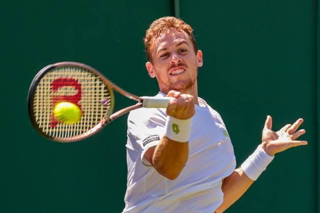 2023 Wimbledon Tournament LONDRES, LO - 07.07.2023: 2023 WIMBLEDON TOURNAMENT - Roberto Carballes Baena (ESP) during Wimbledon Tournament 2023 held in London, England. (Photo: Andre Chaco Fotoarena) x2398297x  AndrexChaco