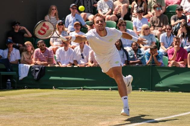 2023 Wimbledon Tournament LONDRES, LO - 07.07.2023: 2023 WIMBLEDON TOURNAMENT - Roberto Carballes Baena (ESP) during Wimbledon Tournament 2023 held in London, England. (Photo: Andre Chaco Fotoarena) x2398299x  AndrexChaco