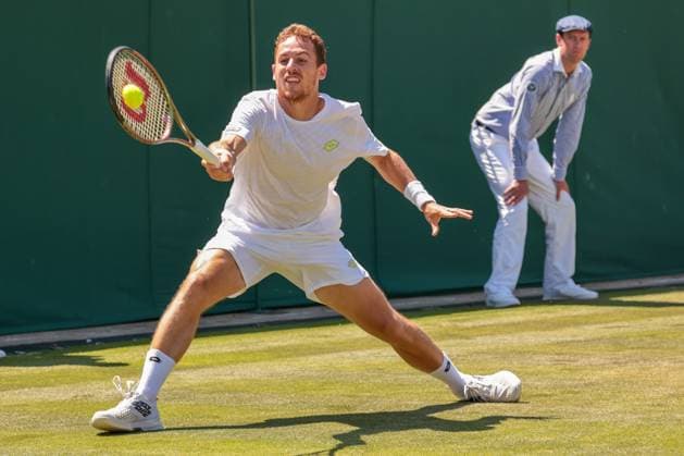 2023 Wimbledon Tournament LONDRES, LO - 07.07.2023: 2023 WIMBLEDON TOURNAMENT - Roberto Carballes Baena (ESP) during Wimbledon Tournament 2023 held in London, England. (Photo: Andre Chaco Fotoarena) x2398301x  AndrexChaco