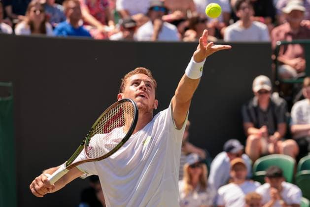 2023 Wimbledon Tournament LONDRES, LO - 07.07.2023: 2023 WIMBLEDON TOURNAMENT - Roberto Carballes Baena (ESP) during Wimbledon Tournament 2023 held in London, England. (Photo: Andre Chaco Fotoarena) x2398303x  AndrexChaco
