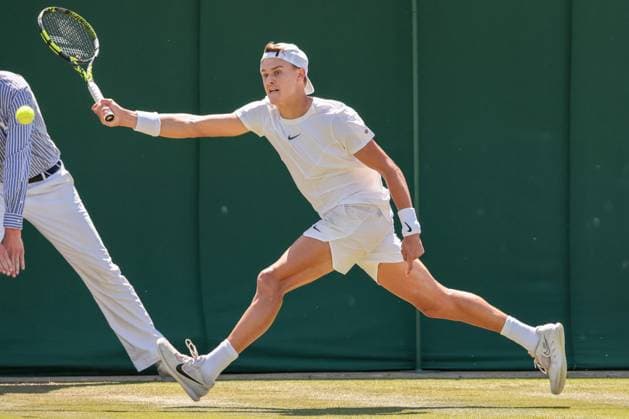 2023 Wimbledon Tournament LONDRES, LO - 07.07.2023: 2023 WIMBLEDON TOURNAMENT - Holger Rune (DIN) during Wimbledon Tournament 2023 held in London, England. (Photo: Andre Chaco Fotoarena) x2398309x  AndrexChaco