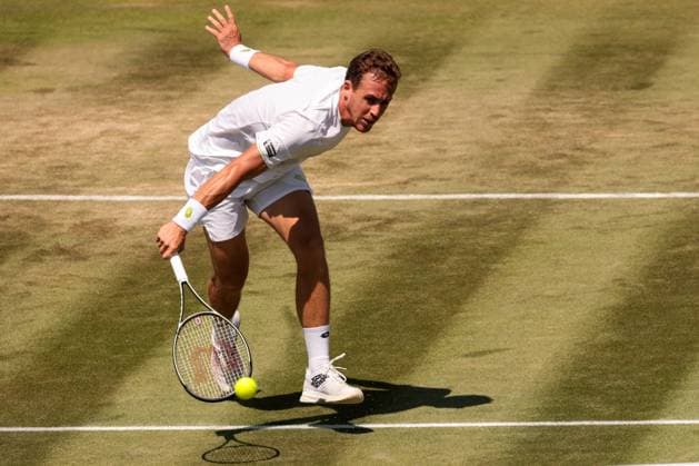 2023 Wimbledon Tournament LONDRES, LO - 07.07.2023: 2023 WIMBLEDON TOURNAMENT - Roberto Carballes Baena (ESP) during Wimbledon Tournament 2023 held in London, England. (Photo: Andre Chaco Fotoarena) x2398312x  AndrexChaco