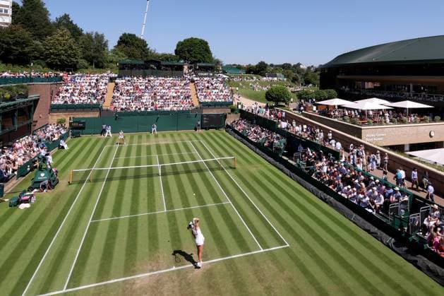 7th July 2023; All England Lawn Tennis and Croquet Club, London, England: Wimbledon Tennis Tournament; Marta Kostyuk vs Paula Badsoa  ActionPlus12527905 ShaunxBrooks