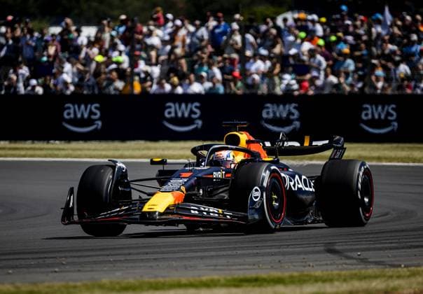 SILVERSTONE - Max Verstappen (Red Bull Racing) during the 1st free practice for the Grand Prix of Great Britain. ANP SEM VAN DER WAL F1 Grand Prix of Great Britain - Practice 2023 xVIxANPxSportx xxANPxIVx 473201261 originalFilename: 473201261.jpg