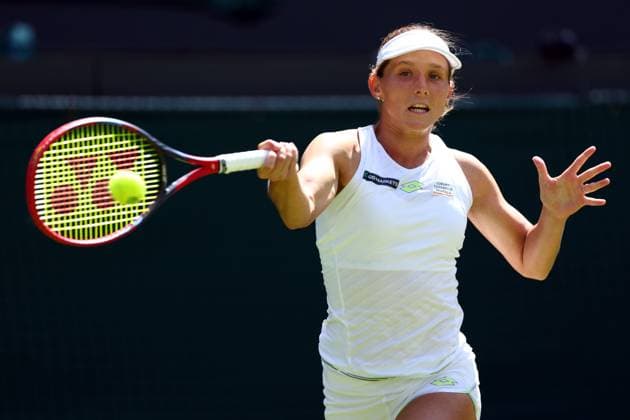 Mandatory Credit: Photo by Simon Dael Shutterstock (13995929bk) Varvara Gracheva during her second round match Wimbledon Tennis Championships, Day 5, The All England Lawn Tennis and Croquet Club, London, UK - 07 Jul 2023 Wimbledon Tennis Championships, Day 5, The All England Lawn Tennis and Croquet Club, London, UK - 07 Jul 2023  Copyright: xSimonxDael Shutterstockx 13995929bk