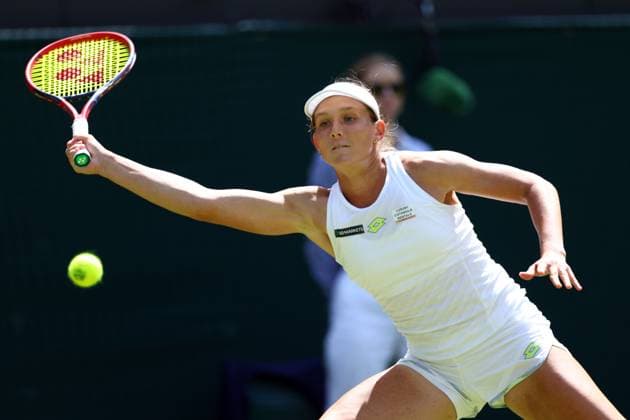 Mandatory Credit: Photo by Simon Dael Shutterstock (13995929bm) Varvara Gracheva during her second round match Wimbledon Tennis Championships, Day 5, The All England Lawn Tennis and Croquet Club, London, UK - 07 Jul 2023 Wimbledon Tennis Championships, Day 5, The All England Lawn Tennis and Croquet Club, London, UK - 07 Jul 2023  Copyright: xSimonxDael Shutterstockx 13995929bm