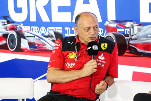 press conference, PK, Pressekonferenz VASSEUR Frederic (fra), Team Principal of Alfa Romeo F1 Team ORLEN, portrait during the 2023 Formula 1 Aramco British Grand Prix, 10th round of the 2023 Formula One World Championship, WM, Weltmeisterschaft from July 7 to 9, 2023 on the Silverstone Circuit, in Silverstone, United Kingdom - F1 - BRITISH GRAND PRIX 2023 DPPI Panoramic 00123024_AV6_3317