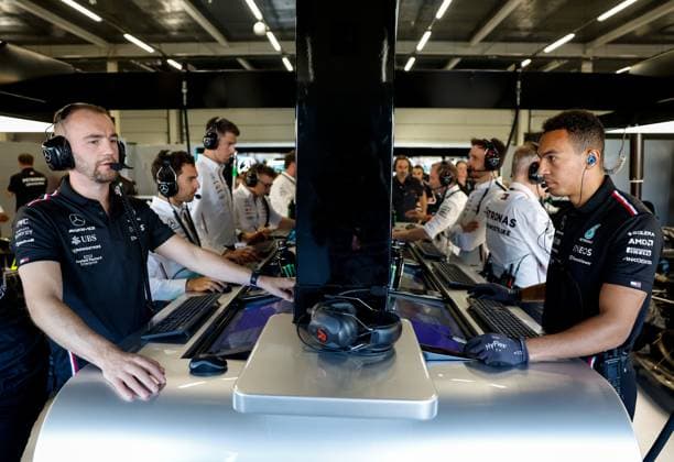 Mercedes AMG Petronas F1 Team, F1 Grand Prix of Great Britain at Silverstone Circuit on July 7, 2023 in Silverstone, Great Britain Photo by HOCH ZWEI Silverstone Great Britain