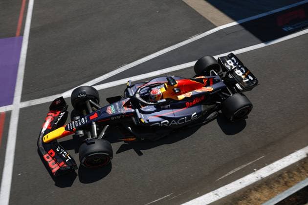 1 Max Verstappen NLD, Oracle Red Bull Racing , F1 Grand Prix of Great Britain at Silverstone Circuit on July 7, 2023 in Silverstone, Great Britain Photo by HOCH ZWEI Silverstone Great Britain