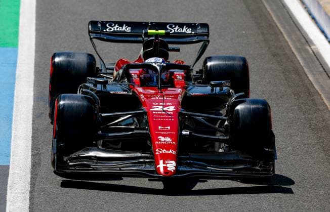 24 Guanyu Zhou CHN, Alfa Romeo F1 Team Stake , F1 Grand Prix of Great Britain at Silverstone Circuit on July 7, 2023 in Silverstone, Great Britain Photo by HOCH ZWEI Silverstone Great Britain