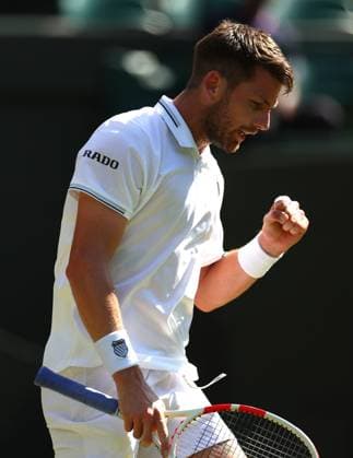 Mandatory Credit: Photo by Ella Ling Shutterstock (13995924av) Cameron Norrie celebrates during their match vs Christopher Eubanks Wimbledon Tennis Championships, Day 5, The All England Lawn Tennis and Croquet Club, London, UK - 07 Jul 2023 Wimbledon Tennis Championships, Day 5, The All England Lawn Tennis and Croquet Club, London, UK - 07 Jul 2023  Copyright: xEllaxLing Shutterstockx 13995924av