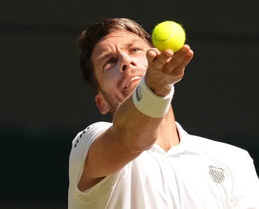 Tennis - 2023 Wimbledon Championships - Week One - Day Five - All England lawn Tennis & Racquet Club, Wimbledon - Friday 7th Mens singles - Cameron Norrie (GBR) v Christopher Eubanks (USA) Cameron Norrie 
