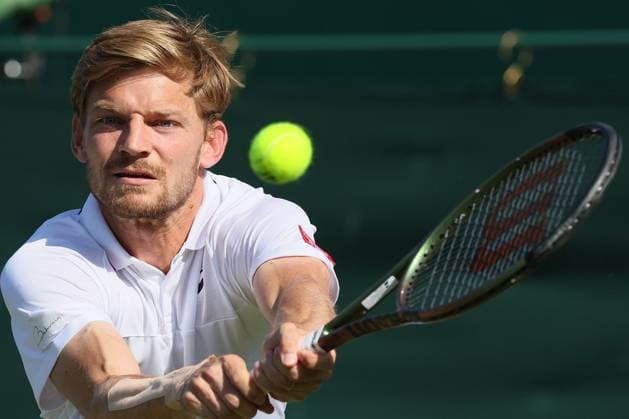 The Championships Wimbledon 2023- DAY 5- 07 07 2023 Great Britain, London, All England Lawn Tennis Club, The Championships Wimbledon 2023 - DAY 5- 07 07 2023 Belgian player David Goffin (BEL) pictured during his third round against Andrey Rublev (RUS) n London , All England Lawn Tennis Club at The Championships Wimbledon 2023 LONDON GREAT BRITAIN  Copyright: xMélaniexJeusettex