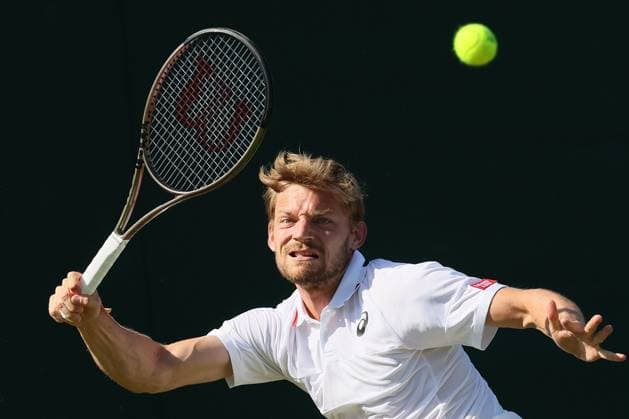 The Championships Wimbledon 2023- DAY 5- 07 07 2023 Great Britain, London, All England Lawn Tennis Club, The Championships Wimbledon 2023 - DAY 5- 07 07 2023 Belgian player David Goffin (BEL) pictured during his third round against Andrey Rublev (RUS) n London , All England Lawn Tennis Club at The Championships Wimbledon 2023 LONDON GREAT BRITAIN  Copyright: xMélaniexJeusettex