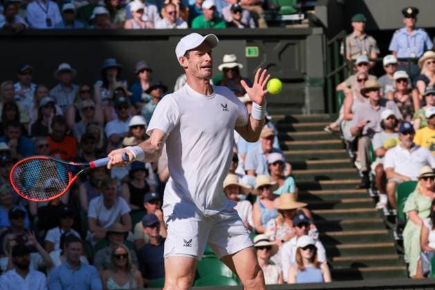 2023 Wimbledon Tournament LONDRES, LO - 07.07.2023: 2023 WIMBLEDON TOURNAMENT - Andy Murray (GBR) during the 2023 Wimbledon Tournament held in London, England. (Photo: Andre Chaco Fotoarena) x2398492x  AndrexChaco
