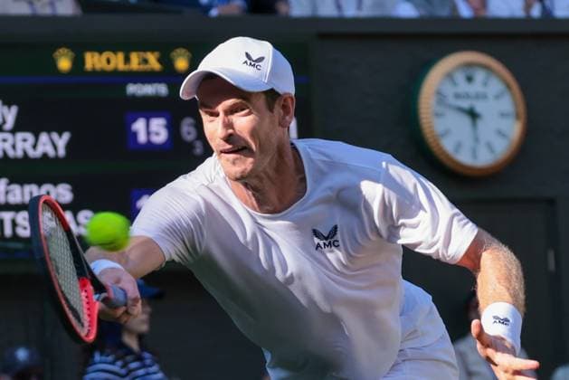 2023 Wimbledon Tournament LONDRES, LO - 07.07.2023: 2023 WIMBLEDON TOURNAMENT - Andy Murray (GBR) during the 2023 Wimbledon Tournament held in London, England. (Photo: Andre Chaco Fotoarena) x2398495x  AndrexChaco