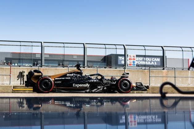 07 HAYES Sonny, Modified F2 car prepared by Mercedes Applied Science and Carlin for the fictional Apex APXGP team in the F1 movie by Apple Studios Bruckheimer Films, action during the 2023 Formula 1 Aramco British Grand Prix, 10th round of the 2023 Formula One World Championship, WM, Weltmeisterschaft from July 7 to 9, 2023 on the Silverstone Circuit, in Silverstone, United Kingdom - F1 - BRITISH GRAND PRIX 2023 DPPI Panoramic  03323013_AV6_2748 