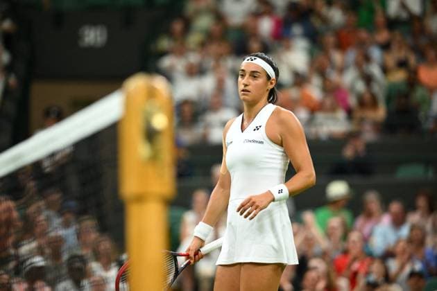 Wimbledon Championships Day 5 Caroline Garcia (FRA) during her second round match at the 2023 Wimbledon Championships at the AELTC in London, UK, on July 7, 2023. Photo by Corinne Dubreuil ABACAPRESS.COM London United Kingdom  Copyright: xDubreuilxCorinne ABACAx 859923_134 DubreuilxCorinne ABACAx 859923_134