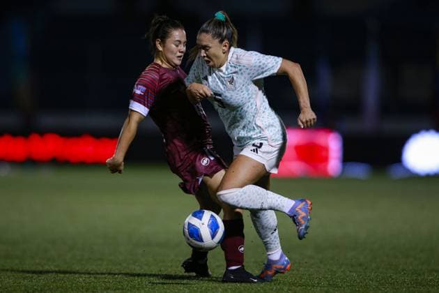 RECORD DATE NOT STATED JCC San Salvador 2023 Venezuela 1-2 Mexico Final Gold Medal Anika Rodriguez of Mexico during the game Venezuela vs Mexico (Mexican national team, Nationalteam , corresponding to Final Gold Medal of Womens Soccer at the Central American and Caribbean Games San Salvador 2023, at Las Delicias National Stadium, on July 07, 2023. <br><br> Anika Rodriguez de Mexico durante el partido Venezuela vs Mexico (Seleccion Mexicana), correspondiente a Final por Medalla de Oro del Futbol Femenino en los Juegos Centroamericanos y del Caribe San Salvador 2023, en el Estadio Nacional Las Delicias, el 07 de Julio de 2023. SAN SALVADOR SAN SALVADOR EL SALVADOR  Copyright: xUlisesxNaranjox 20230707213449_JCC_23_W_VEN_MEX_RODRIGUEZ30